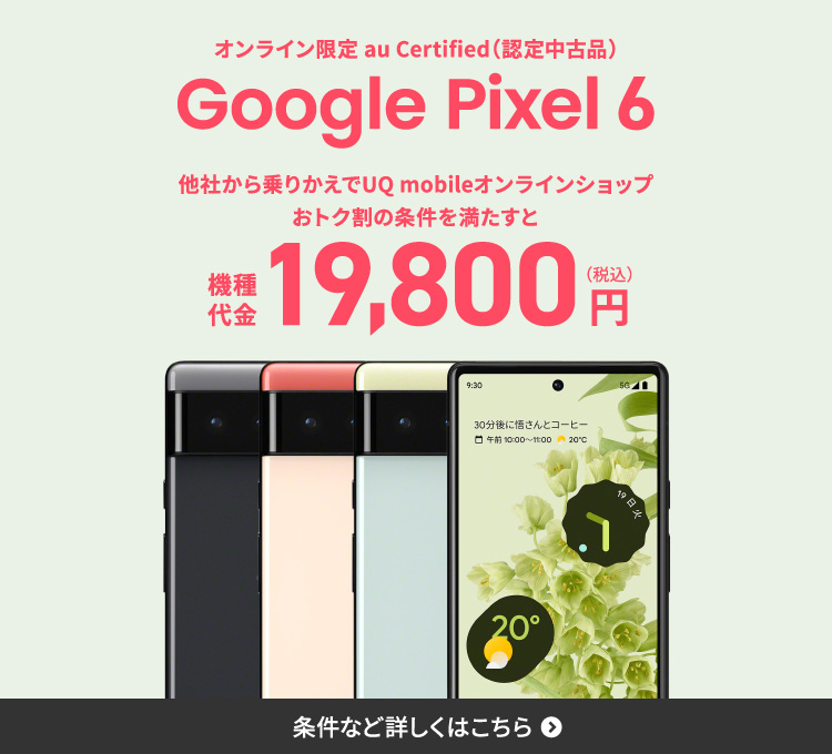 au Certified Google Pixel 6